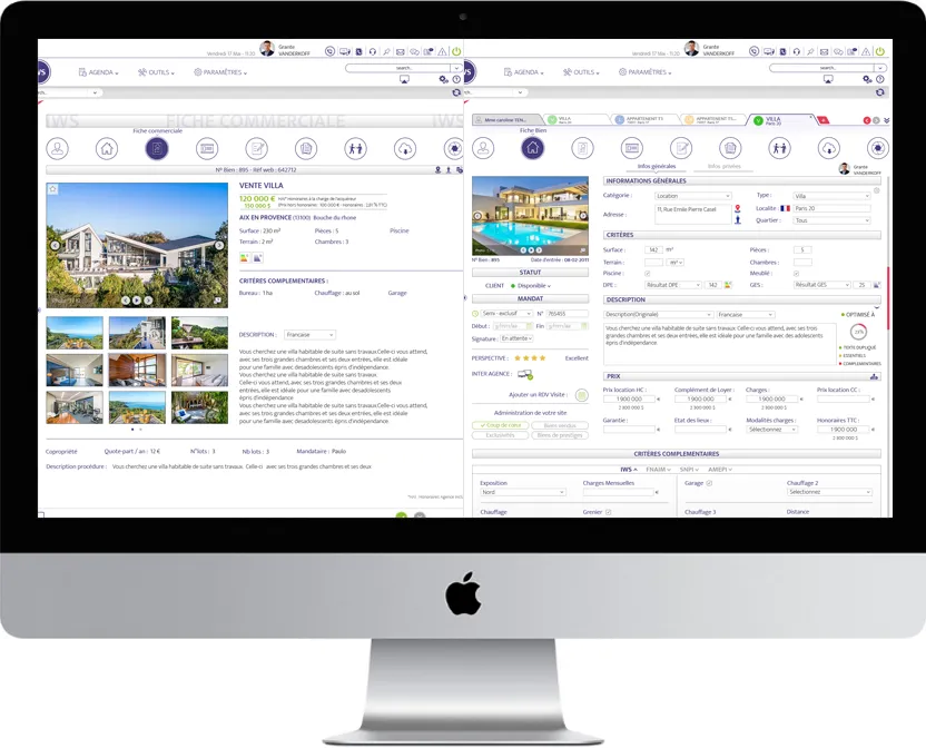 iws logiciel immobilier fiches commerciales